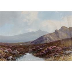 Reginald Daniel Sherrin (British 1891-1971): Dartmoor, gouache signed 25cm x 35cm