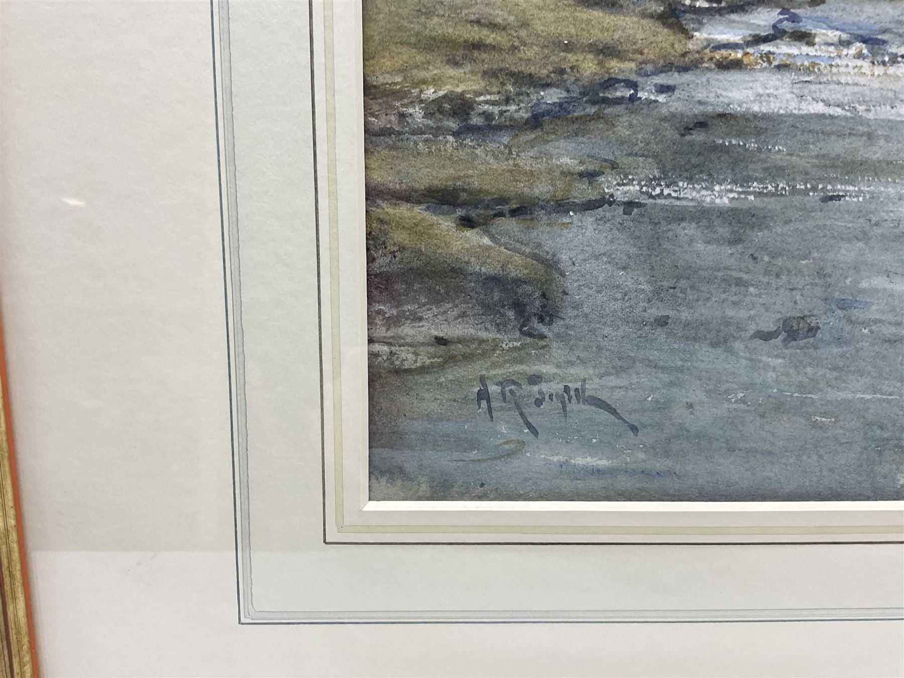 Arthur Reginald Smith (British 1872-1934): 'The Wharfe and Simon's Seat', watercolour signed, titled on exhibition label verso 36cm x 54cm 
Provenance: exh. The Fine Art Society London, May 1934, label verso