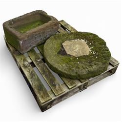 Millstone Along with 19th century stone trough