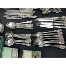 Gee & Holmes Ltd Elizabethan pattern part canteen of silver plated cutlery, stamped GH Heritage Plate