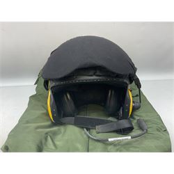 Search and Rescue Mark IV/IVA Flying helmet with boom microphone, carrying case and bag (unused)