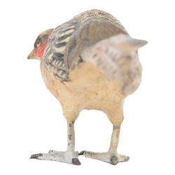 After Franz Bergman, 20th Century cold painted bronze figure of a pheasant, L15cm, H5cm