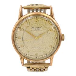 Helvetia gentleman's 14ct gold manual wi