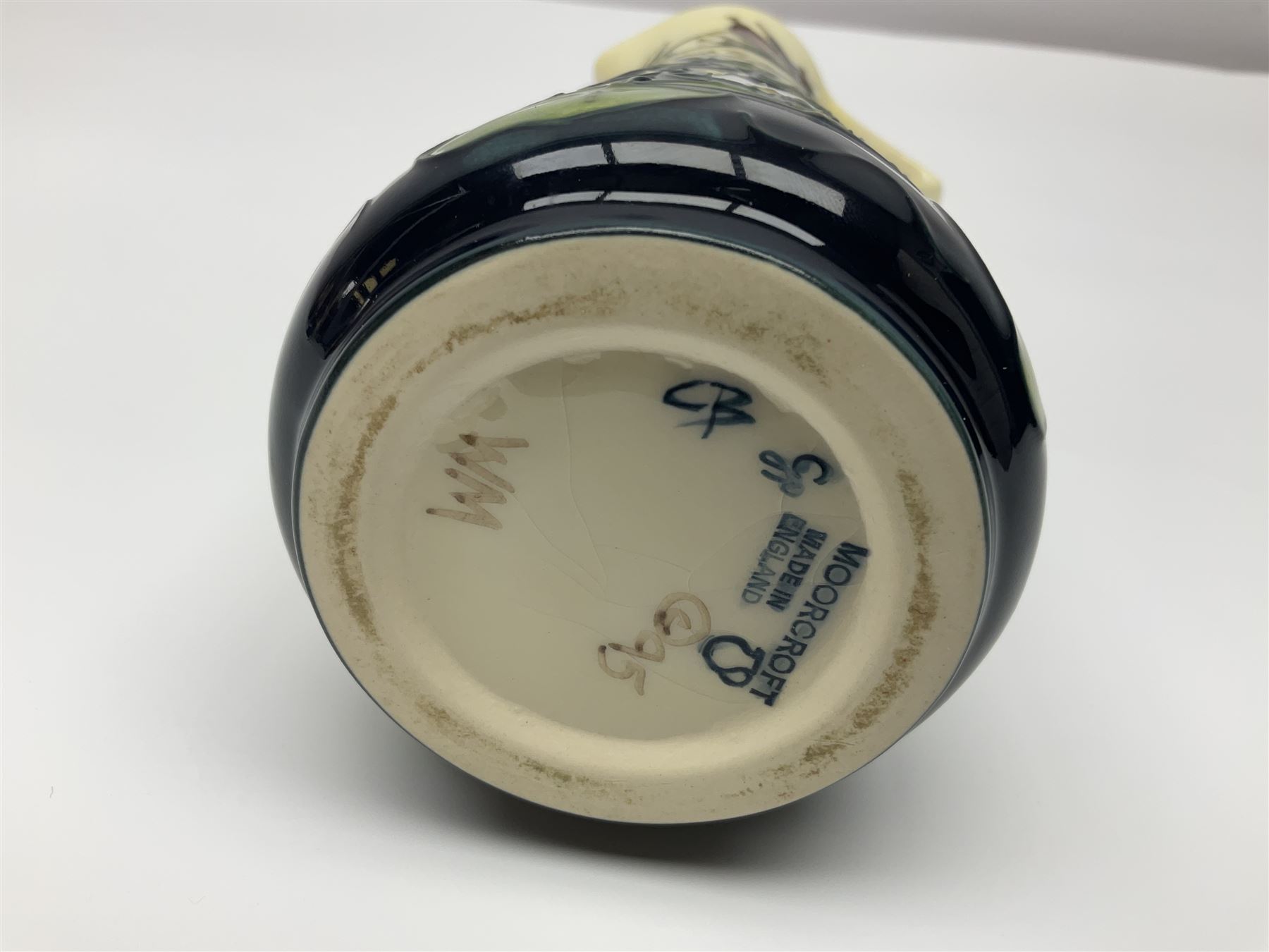 Moorcroft jug, decorated in Bulrush and Water Lily pattern, with printed marks beneath, H24cm