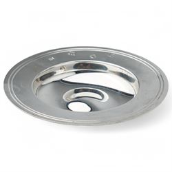 Silver Armada style dish D12cm in Barbara Cattle box London 1974, small silver circular photograph frame London 1914 Maker William Comyns, another small frame and a silver and tortoiseshell pin dish (4)