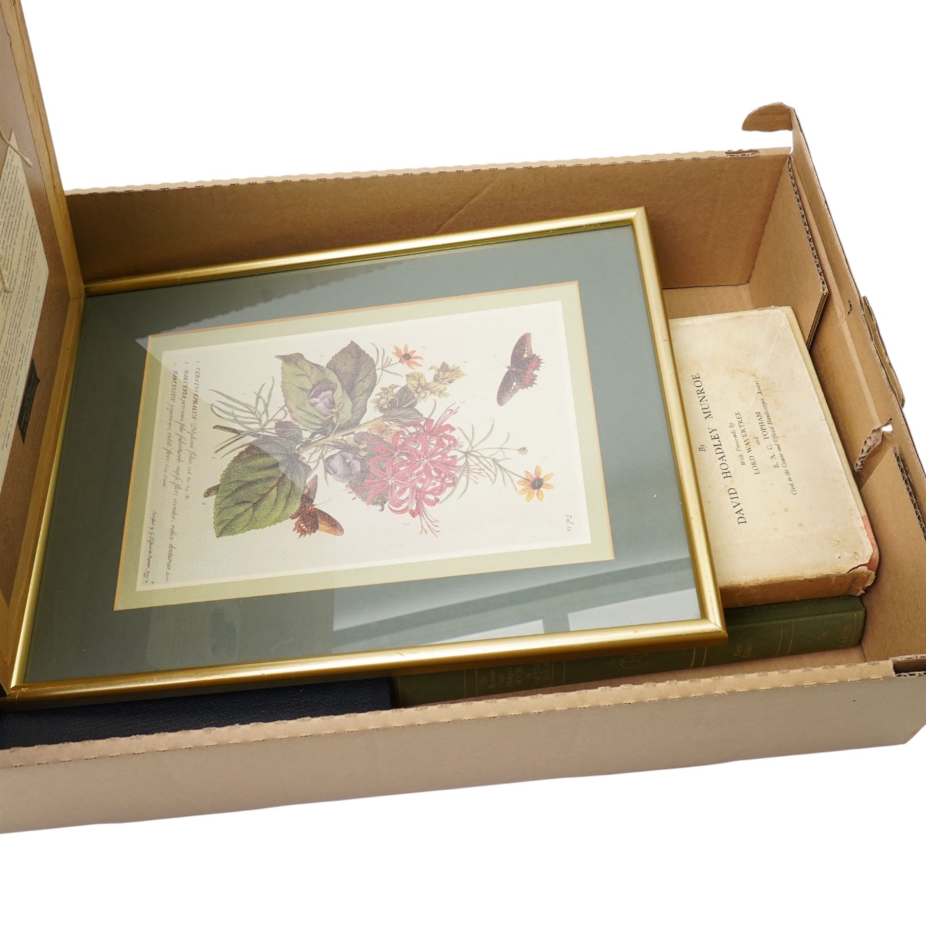 Munroe, David Hoadley - 'The Grand National 1839-1931' first edition 1951, 'The Benson and Hedges Book of Racing Colours', bound volumes of The British Racehorse magazine 1950 and four coloured prints