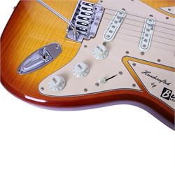 Burns Club Series King Cobra electric guitar in amber burst finish, circa 2015 serial no. 15100493, guitar L101cm