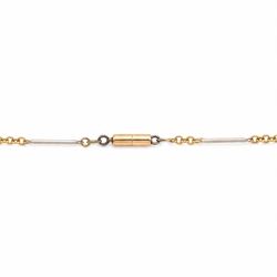Murrle Bennett & Co Art Nouveau gold boulder opal and pearl pendant, stamped 15ct, on platinum bar and 15ct gold belcher link chain necklace 