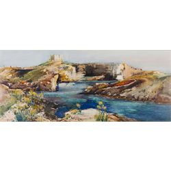 Frank Henry Mason (Staithes Group 1875-1965): 'Comino Island - Malta', watercolour signed ...