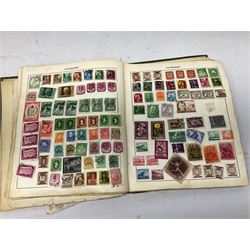 Great British and World Queen Victoria and later stamps, including QV penny black with red MX cancel, various penny reds, King George VI used high values to ten shillings, Australia, Austria, Belgium, Brazil, Cape of Good Hope, small number of Chinese stamps etc, first day covers and other similar items, in one box