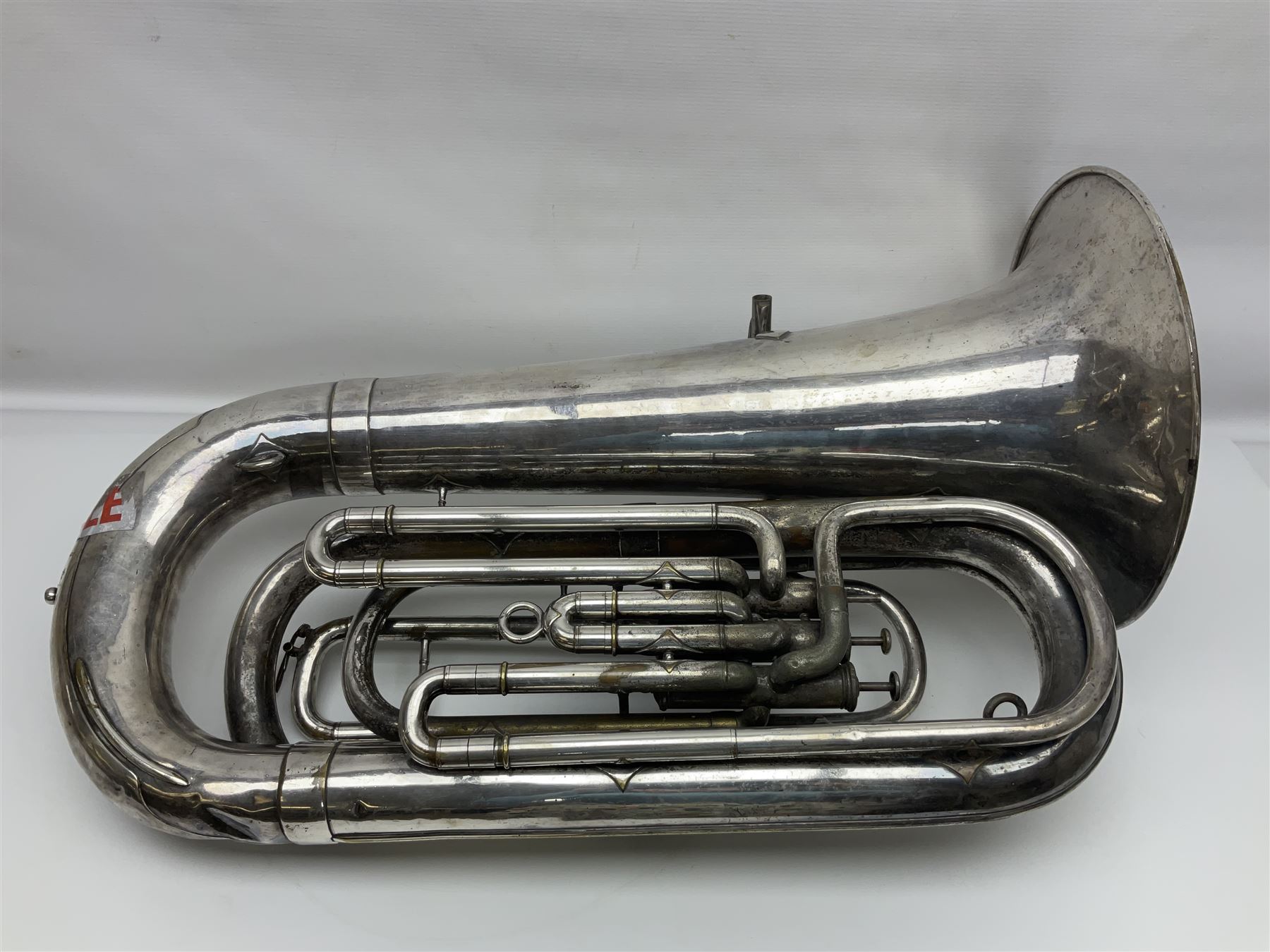 Salvation Army Class A Bb tuba for restoration or display H79cm