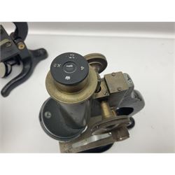 Four microscope, comprising W.J George Ltd, Watson Service 716606, Meopta no 230087 and one other  