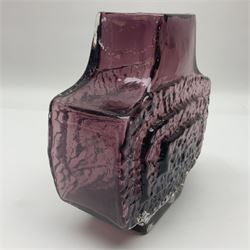 Geoffrey Baxter (1922-1995) for Whitefriars. A Whitefriars 'TV' vase in purple, H17cm