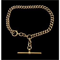 Early 20th century curb link bracelet with T bar by John Grinsell & Sons, Birmingham	1914