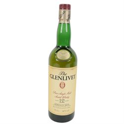 The Glenlivet 12 year old, single malt scotch whisky and The Glenlivet 12 year old aged in...