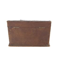 Edwardian silver mounted stationery box and silver mounted blotter, the box of rectangular form with curved front with applied repousse silver panels of putti within a scrolling foliate edge, the hinged cover opening to reveal an emerald green silk lined interior, the blotter with conforming silver mounted panels, each hallmarked William Comyns & Sons, London 1901, box H20cm W31cm D14cm, blotter H32cm W26.5cm