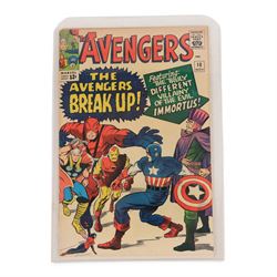 Three Marvel Silver Age 'The Avengers' comic books, comprising issues #7, #8 and #10