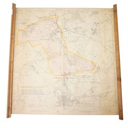 Ordnance Survey: Shirebrook Colliery, mid 20th century large-scale lithographic survey map...