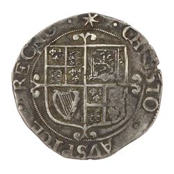 Charles I silver shilling coin 