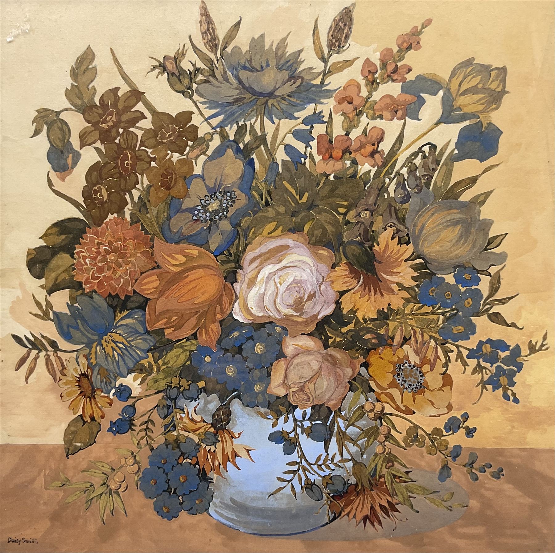 Daisy Smith (British 1891-1983): Still Life, watercolour signed 57cm x 57cm