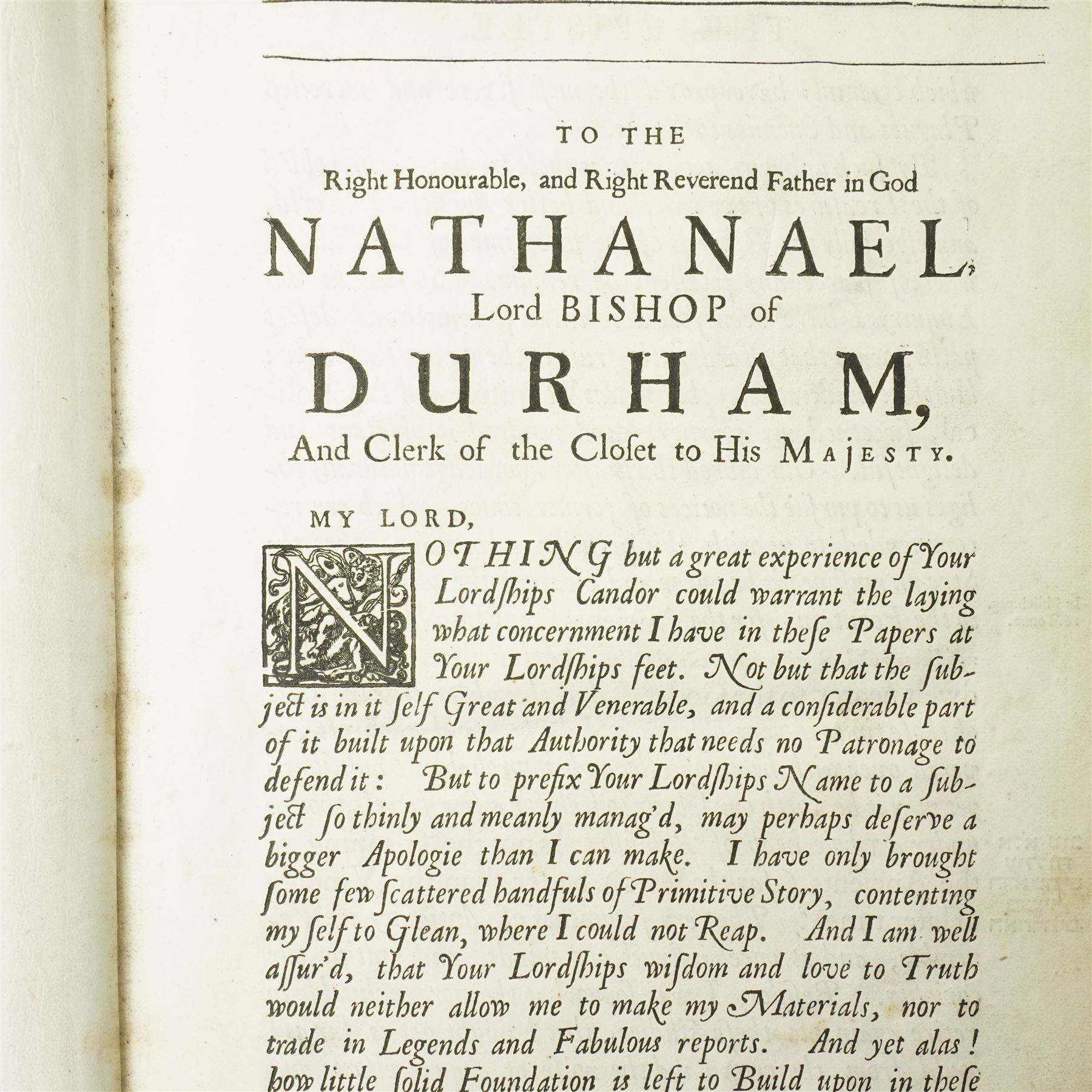 Cave, William - 'The History of the Lives,  Acts and Martyrdoms of the Holy Apostles of our Saviour' printed by R Norton for R Royston, Bookseller at the Angel in Amen-Corner 1676 with engraved plates, the frontispiece with red and black print, bound in vellum