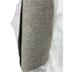Roll of grey fabric