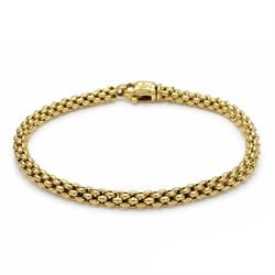 Fope 18ct gold bracelet, with lobster clasp, London import mark 1997