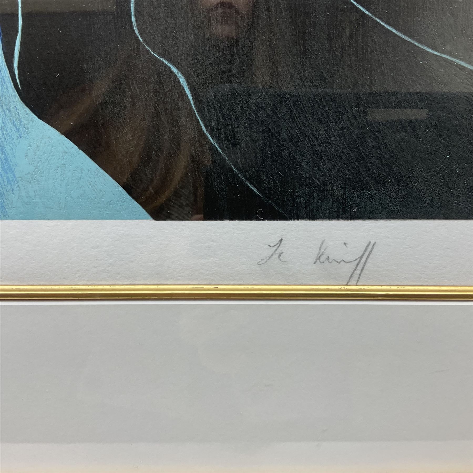 Linda Le Kinff (French 1949-): 'Ingredients' and 'Orchestra de Toulouse', pair limited edition colour serigraphs signed in pencil and numbered 200/350 and and European Artist Proof 25/50, respectively 43cm x 52cm (2)