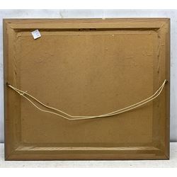 French (20th century): Stone Bridge, oil on board signed and dated 1974, 50cm x 60cm