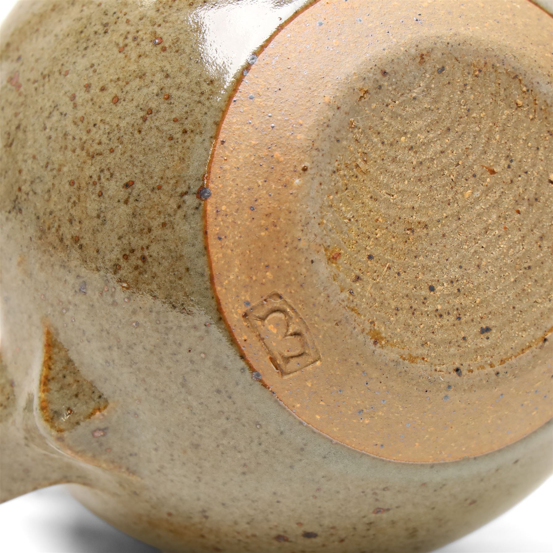 David Lloyd Jones (1928-1994): Three works, a large jug and two teapots, in typical brown glaze, each stamped, larger jug H39cm (3)