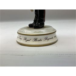 Michael J Sutty limited edition figure, Soldier Drummer, 1st Battalion, The Kings Own Royal Border Regiment 1984, 93/250, together with further limited edition Michael Sutty bust, 12/250, tallest H21.5cm