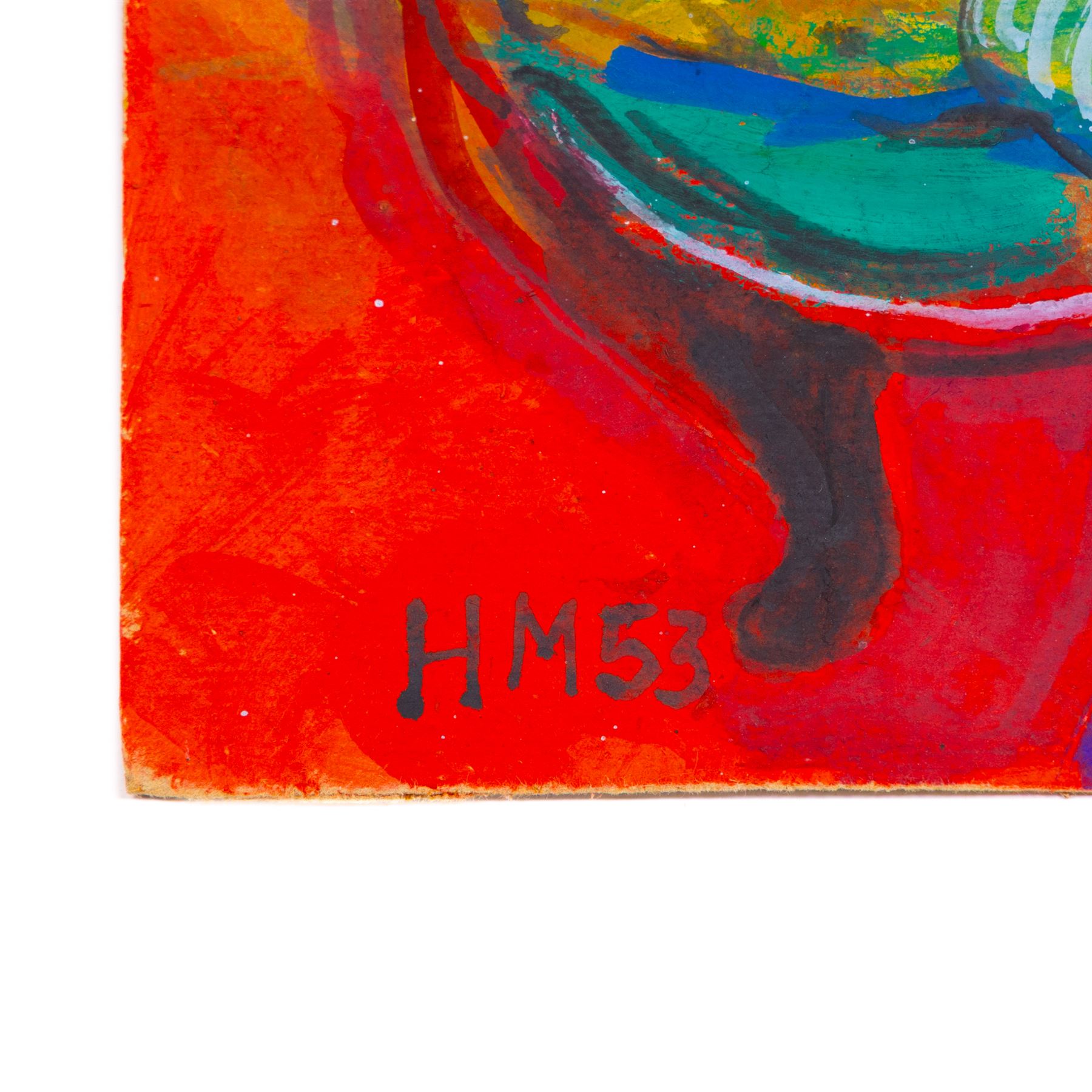 Manner of Henri Matisse (French 1869-1954): Lady Reclining and Goldfish Bowl, oil on panel and gouache on card bearing signatures, max 41.5cm x 31cm (2) (unframed)