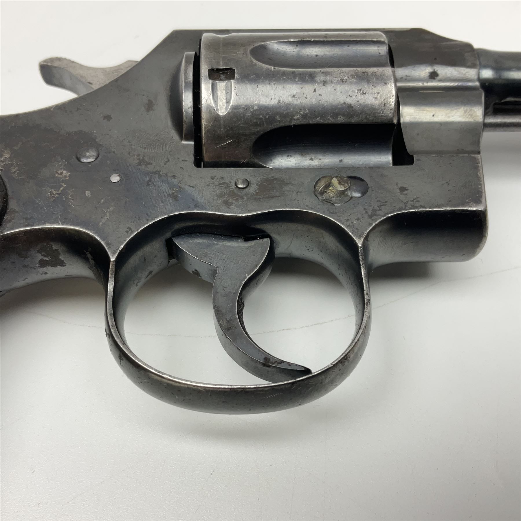 Deactivated Colt Official Police 38-200 six-shot revolver, the 13cm(5