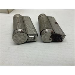 John Smiths presentation box commemorating 100 years of the Tadcaster brewery, containing two bottles of special brew and a glass, and a collection of lighters including Ronson and Jutson