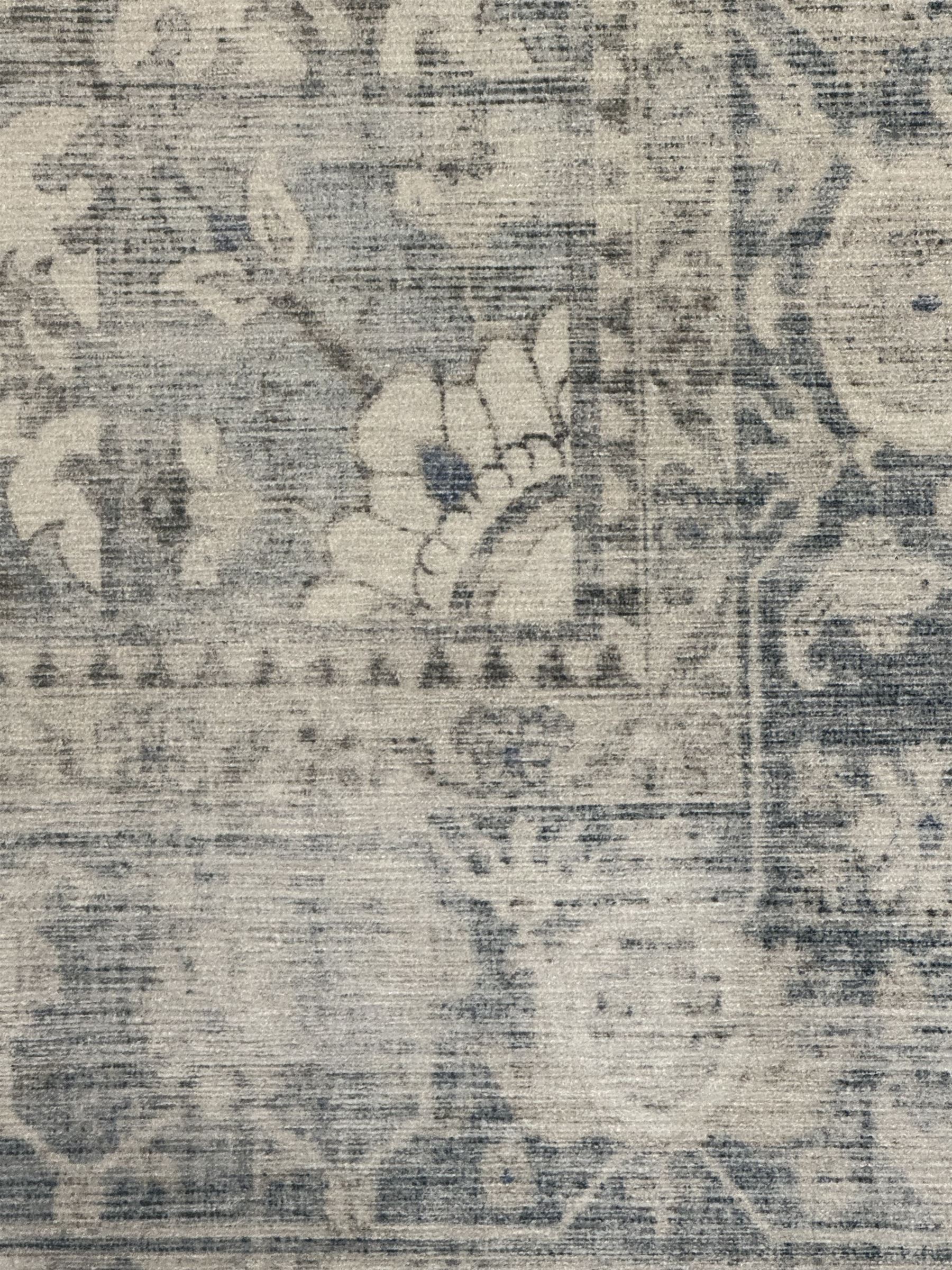 Ruggable Sarah blue quartz rug, with non slip cushion backing
