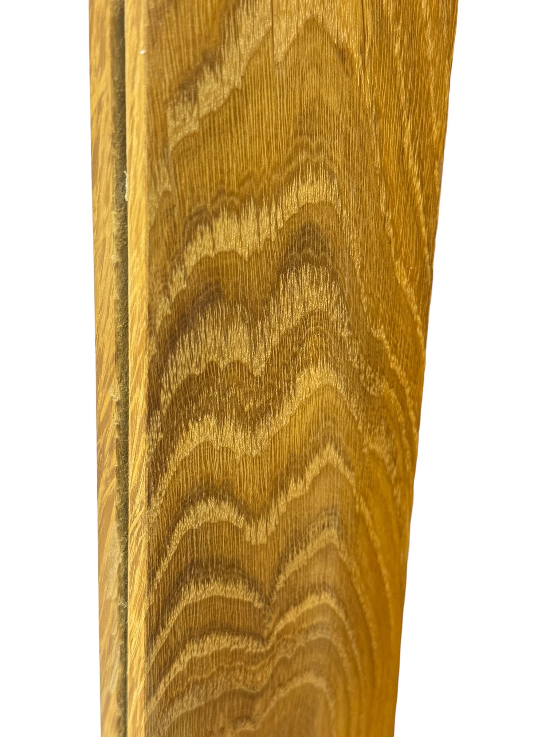 Laura Ashley - contemporary Milton oak display cabinet, featuring single door with two glass panels and pewter effect handle, enclosing one fixed oak shelf and two adjustable glass shelves, access hole at the bottom shelf, over single drawer with matching handle, on square legs