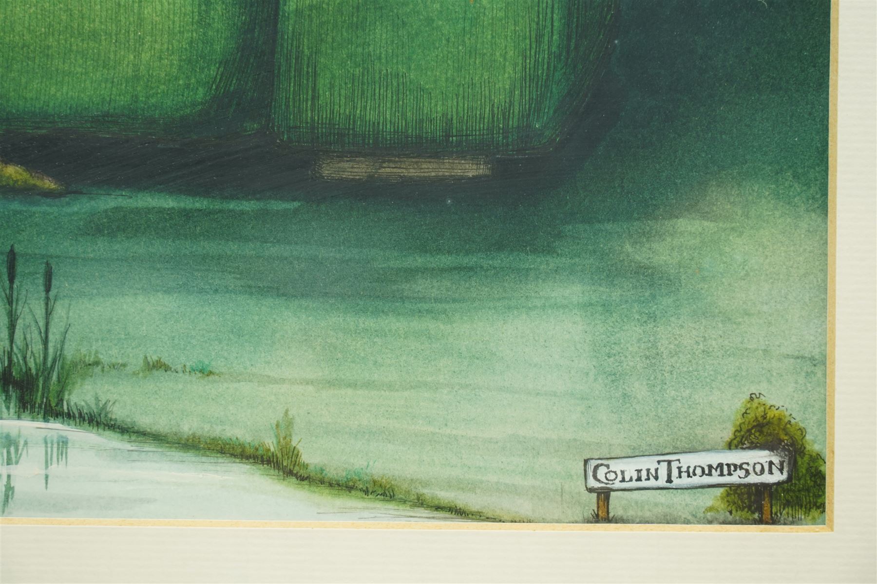 Colin Thompson (British/Australian 1942-): 'Pictures of Home' Cat Illustration, ink and watercolour signed 39cm x 37cm, together with a copy of the book (2)
Notes: Featured on the cover of Thompson's 'Pictures of Home' book, commissioned by Leeds Permanent Building Society.