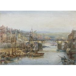 Charles James Adams (British 1859-1931): Whitby, watercolour signed 17.5cm x 23.5cm 