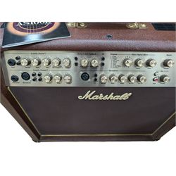 Marshall AS100D acoustic guitar amplifier, serial no. C-2016-13-1305-1, with instruction booklet, H52cm, W59cm