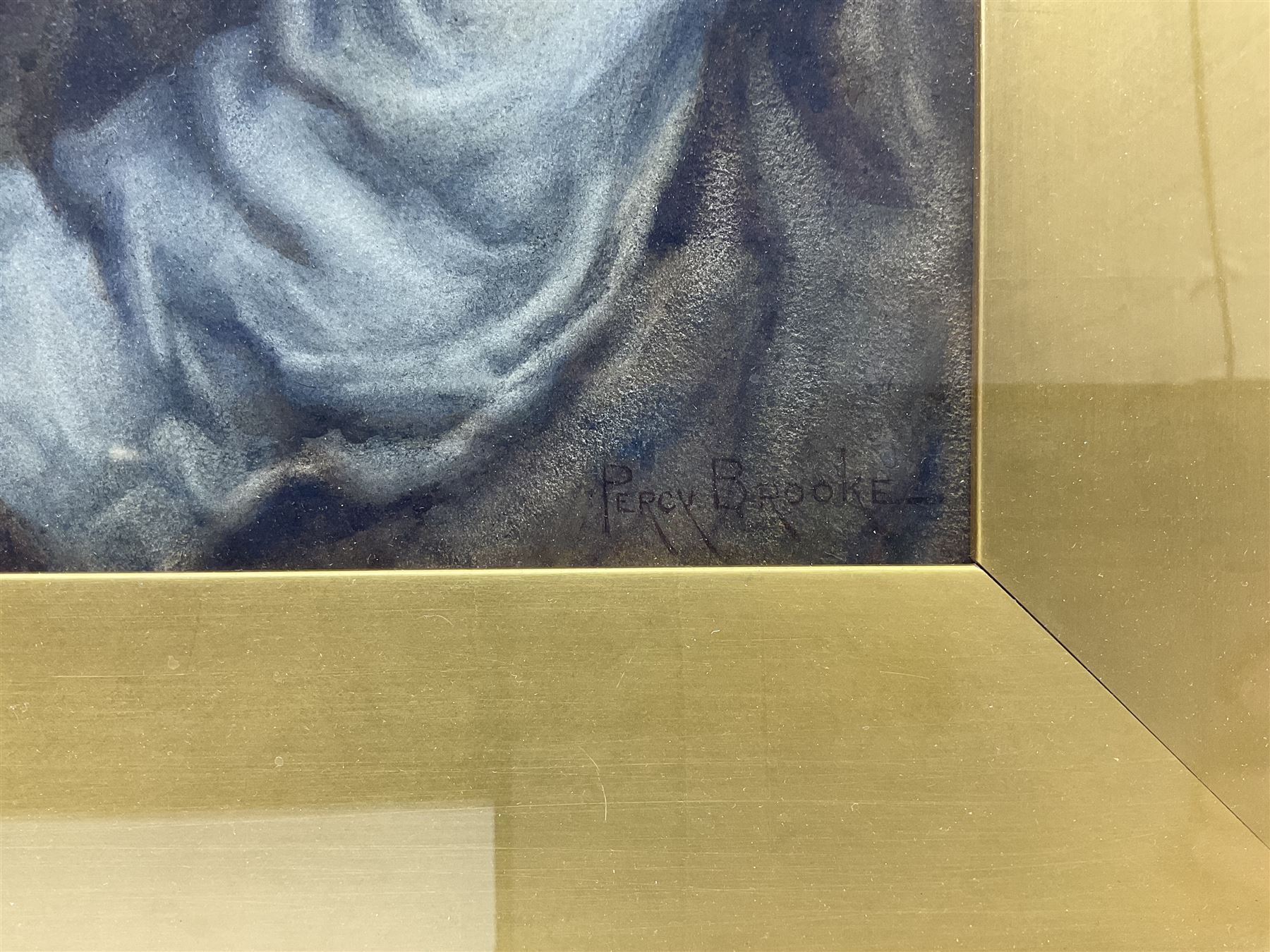 Percy Brooke (British 1869-1916): A Staithes Fishwife, watercolour signed 34cm x 39cm