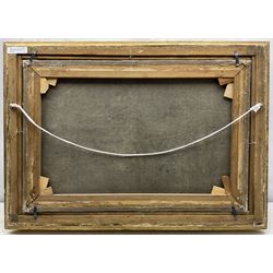 George Lucas (British fl.1863-1899): Children Playing among Corn Stooks, oil on canvas signed and dated 1867, 39cm x 60cm