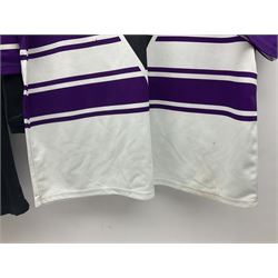 Five Hull Rugby League shirts, to include Hull FC and Hull Sharks examples