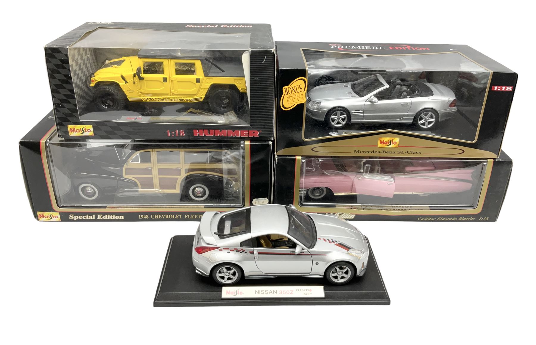 Maisto - four 1:18 scale models comprising Premier Edit | Toys