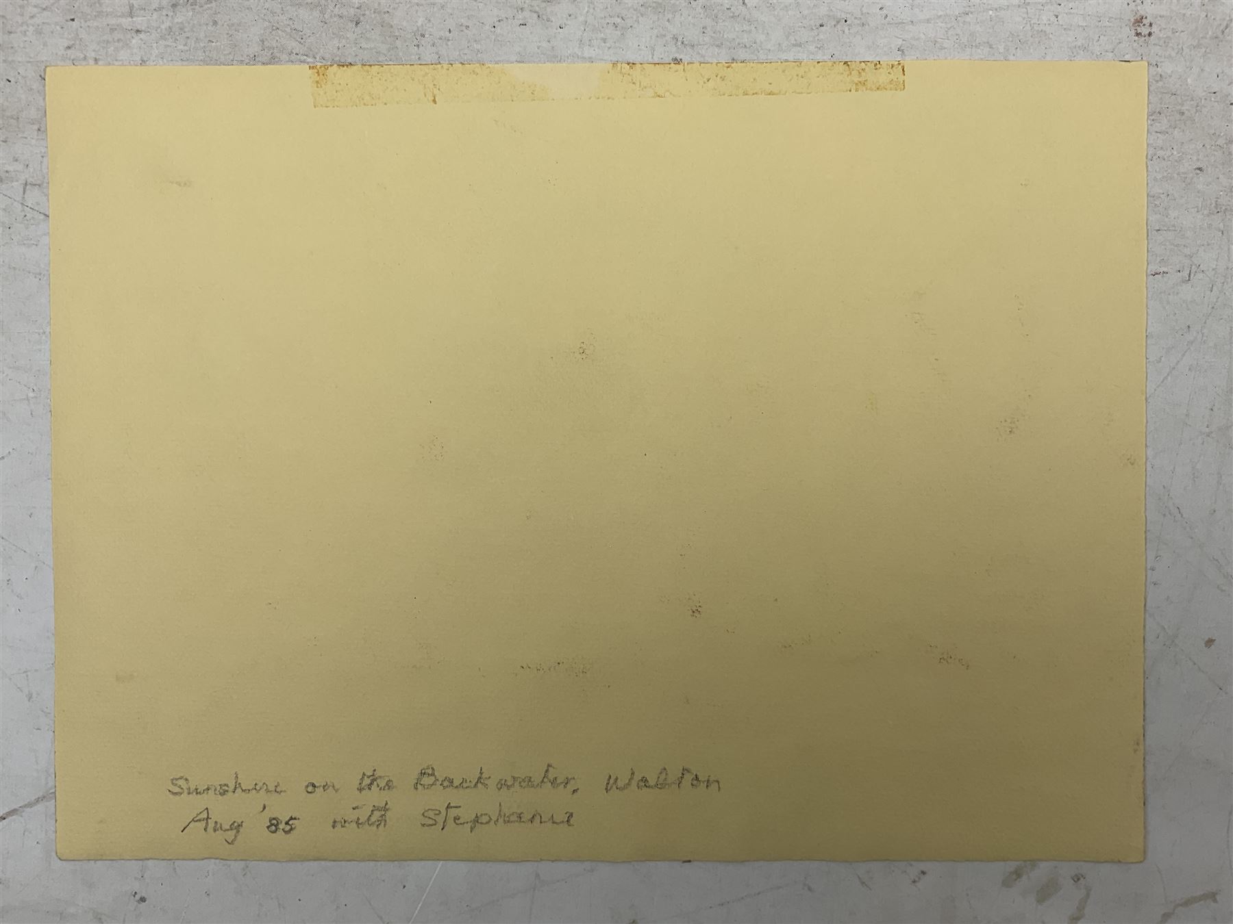 Jean Alexander (British 1911-1994): Views in Suffolk, comprising: 'Morning on the Shore - Aldeburgh July 1984', 'Sunshine on the Backwater - Aug '85 with Stephanie', 'Stormy Weather - High Sea near East Terrace Aug 1988', 'Walberswick - July 1990', 'Squally Weather near Bungay (outside Joan's house Broom Tuns) Jan 1990', 'Polzeath N. Cornwall - August 1989', and another untitled, watercolours, each signed, variously titled and dated verso, the titled 27.5cm x 37.5cm (unframed), the other 25cm x 27cm (mounted) (7)