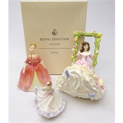  Royal Doulton figure Blossomtime HN 5096, boxed and two other Royal Doulton figures Debbie & Ninette (3)  
