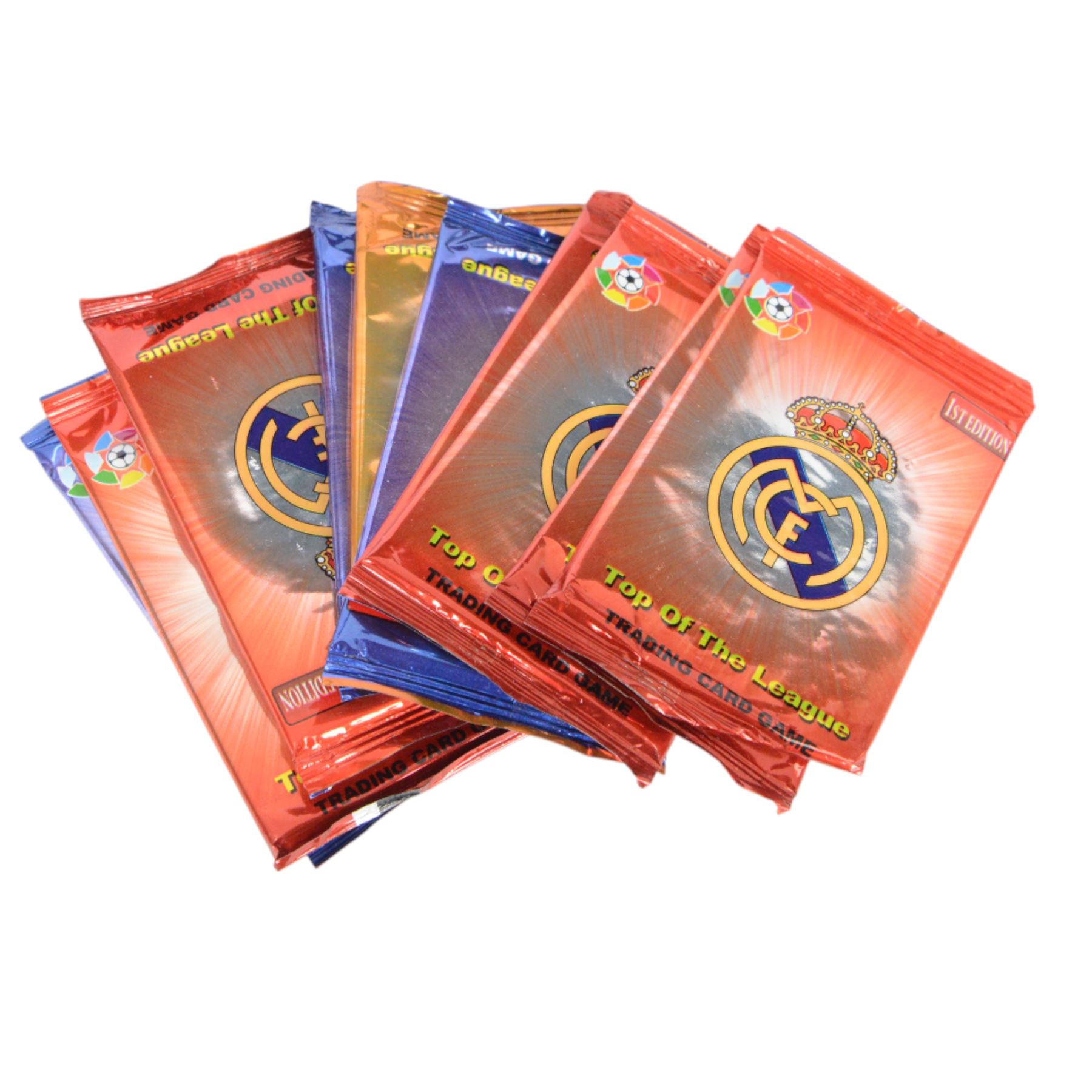 Thirty-six unopened packs of first edition Liga BBVA Cima De La Liga Top of the League Spanish football trading cards