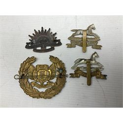 South African Army Orange Free State Artillery badge; three Commonwealth badges; and twelve Yorkshire/Lincolnshire badges including East Yorkshire, West Riding, York and Lancaster, West Yorkshire etc (16)