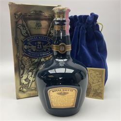 Royal Salute, 21 year old, blended Scotch whisky, 70cl, 40% vol, in a ceramic decanter and original box 