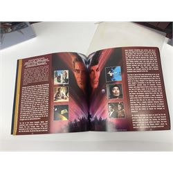 Star Trek collectables to include limited edition 30th Anniversary boxed VHS collectors set no. 002580, and further DVDs, books etc in one box