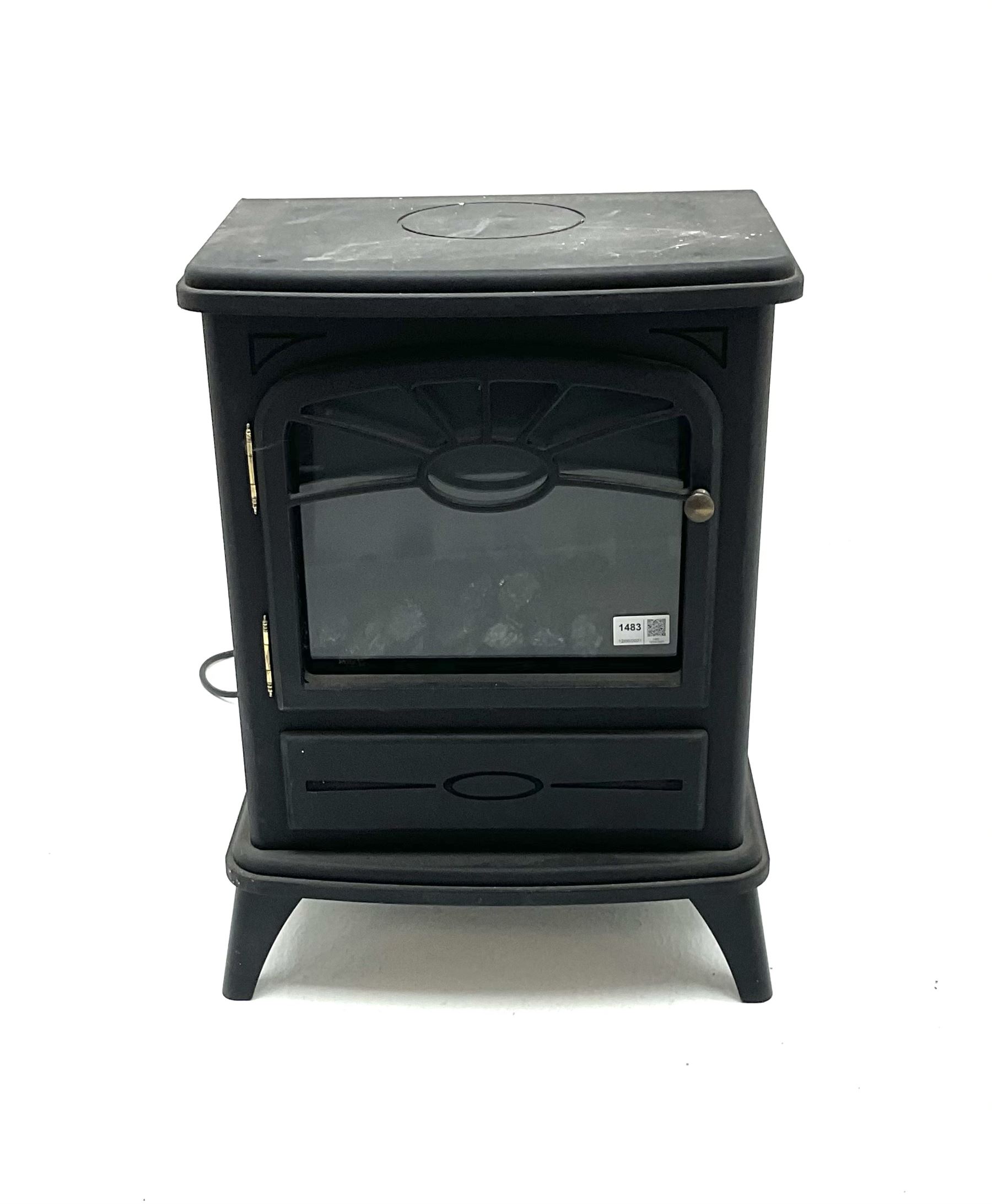 Focal point fires - electric stove, black finish 